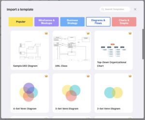 Mocky vs Draw.io: prebuilt templates