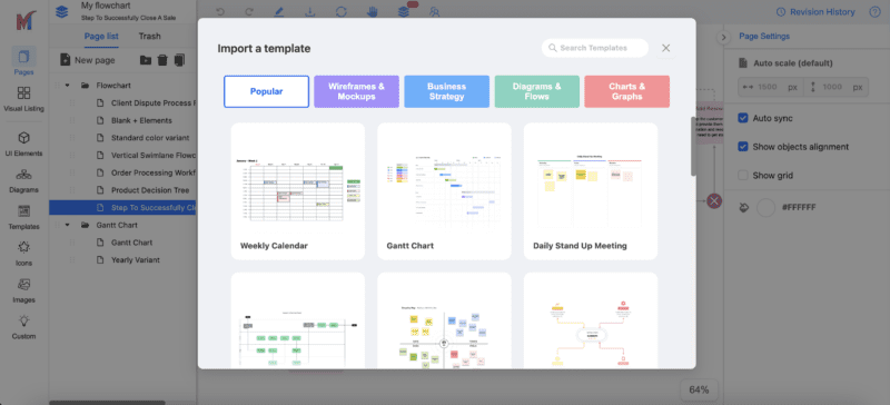 Flowchart Templates in Mocky