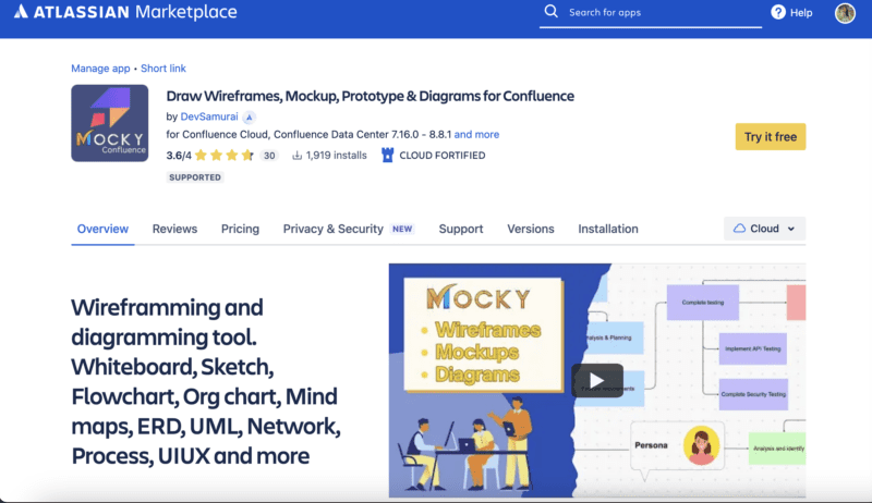 Install Mocky for Confluence
