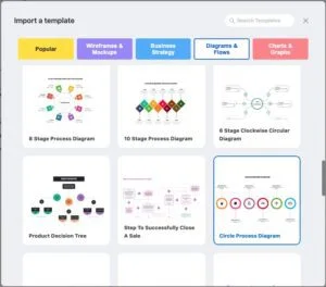 New built-in templates for diagram